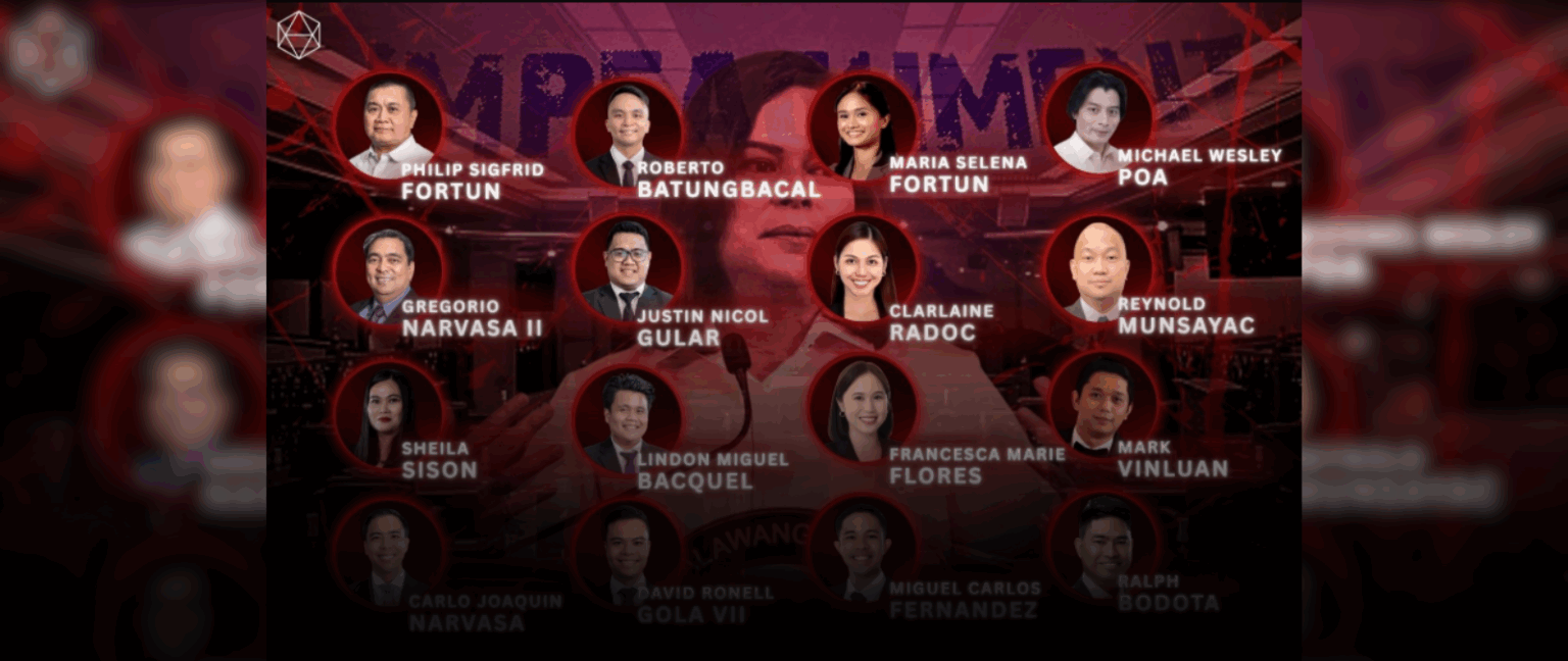 16 Abogado ni VP Sara sa impeachment trial - Pilipinas Today