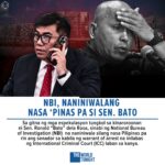 NBI, naniniwalang nasa ‘Pinas pa si Sen. Bato